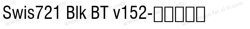 Swis721 Blk BT v152字体转换